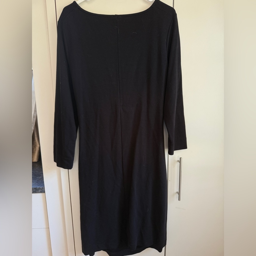 Boob Designs Long Sleeve Boat Neck Black Maternity/Nursing Dress, MSRP $109, XL - Picture 7 of 12